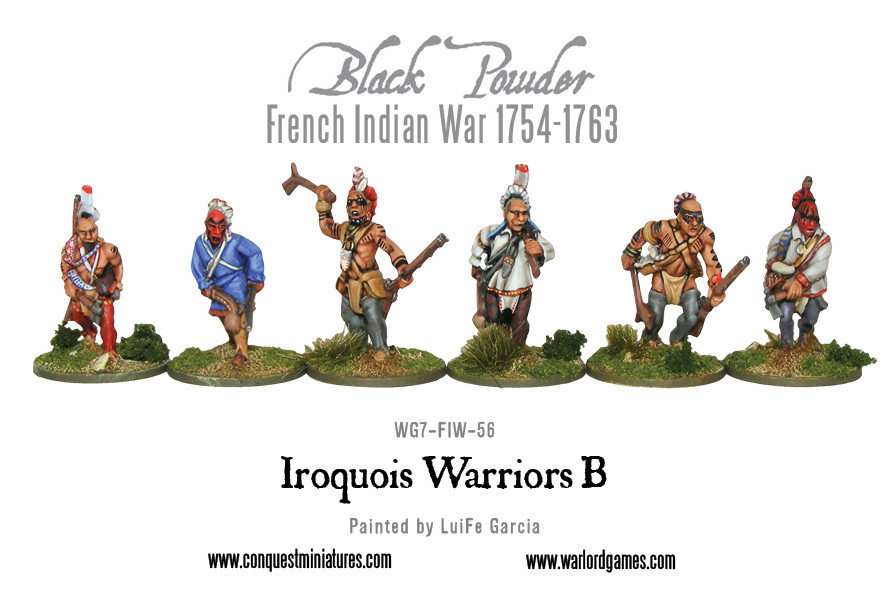 French Indian War - Iroquois Warriors - Black Powder - Warlord Games