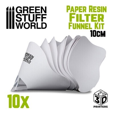 Einweg-Papierfilter 10cm - Paper Resin Filter Funnel Kit - Greenstuff World