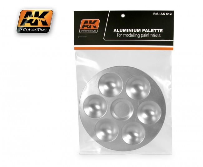 Aluminum Pallet 6 Wells - Mischpalette - AK Interactive