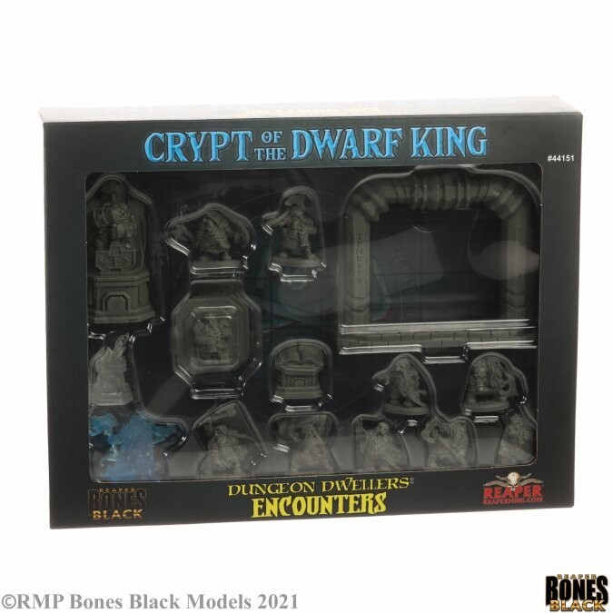 Crypt of the Dwarf King Boxed Set - Bones Black - Reaper Miniatures