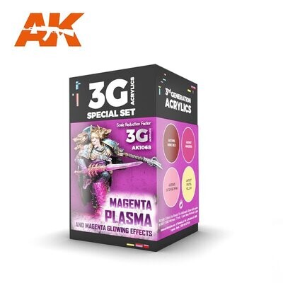 Wargame Color Set - Magenta Plasma And Glowing Effe (3rd-Generation) (4x17mL) - AK Interactive