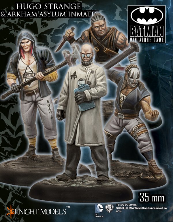 Hugo Strange and Arkham Asylum Inmates - Batman Miniature Game
