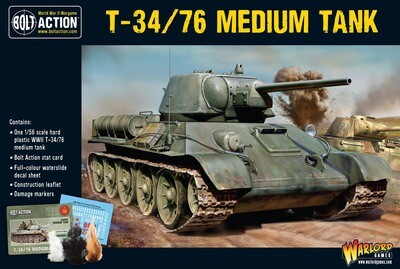 T34/76 Medium Tank - Soviet - Bolt Action