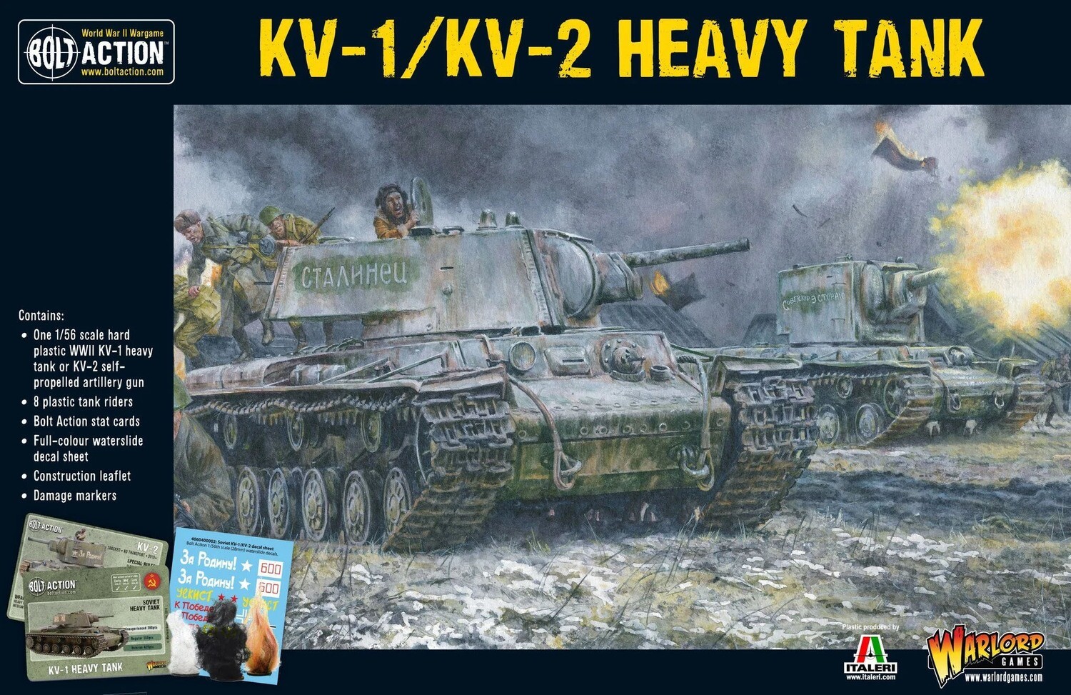 KV-1/KV-2 Heavy Tank - Soviet - Bolt Action