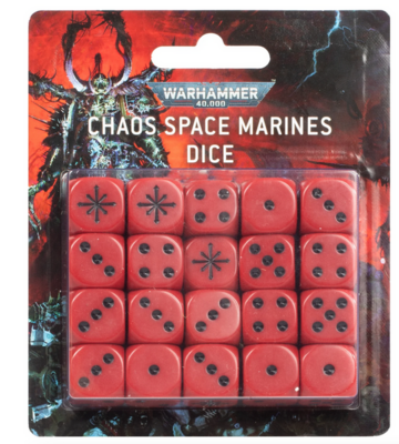 Würfelset der Chaos Space Marines Dice - Warhammer 40.000 - Games Workshop