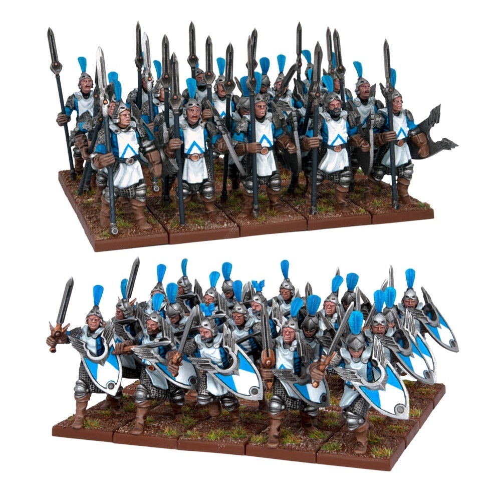 Men At Arms (40) - Basilean - Kings of War - Mantic Games