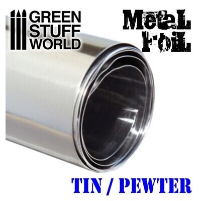 Flexible Metal Foil - TIN / PEWTER - Greenstuff World