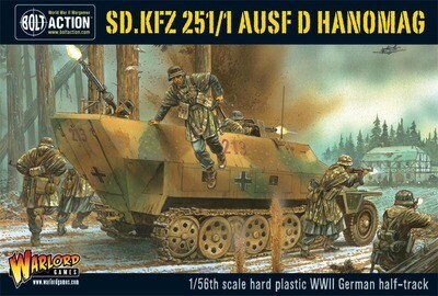 Sd.Kfz 251/1 ausf D halftrack plastic box set German - Bolt Action