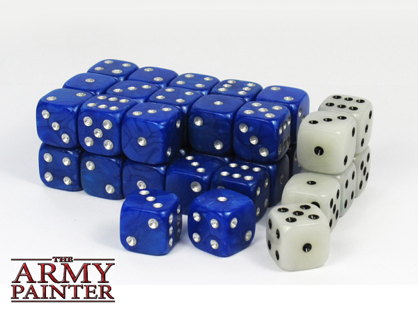 Store – Wargamer Dice – Blue with White – Würfel – Army Painter