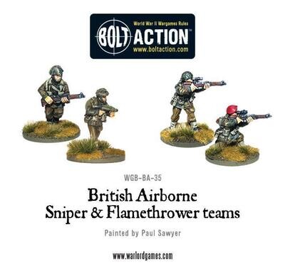 British Airborne Flamethrower and sniper teams - British - Bolt Action