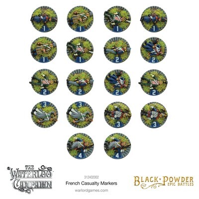 Black Powder Epic Battles: Napoleonic French Casualty Markers - Warlord Games