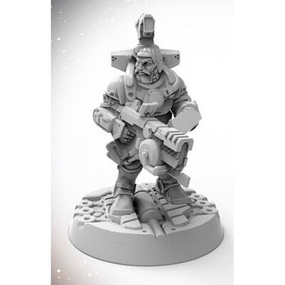 Dwarf Soldier - Starfinder Miniatures