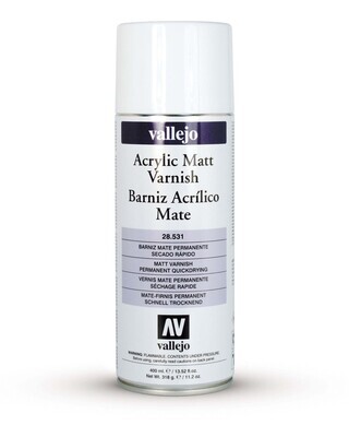 Vallejo Premium Varnish Spray Matte (Mattlack) (400ml) - Acrylic Matt Varnish