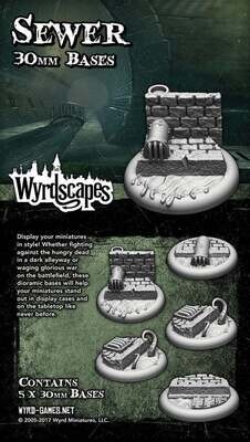Wyrdscape Sewer 30mm Bases - Malifaux - Wyrd