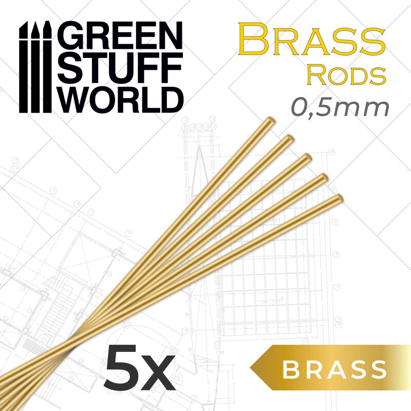 Pinning Brass Rods 0.5mm - Greenstuff World