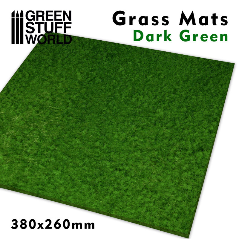 Grassmatten - Dunkelgrün - Grass Mats Dark Green - Greenstuff World Grassmatten - Dunkelgrün - Grass Mats Dark Green - Greenstuff World