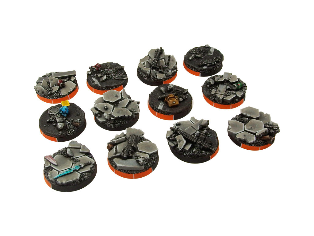 Urban Fight Arc Bases Round 25mm (5) - Micro Art Studio