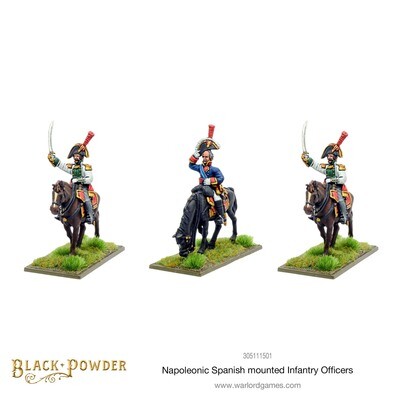 Napoleonic Spanish Mounted Infantry officers - Black Powder - Warlord Games