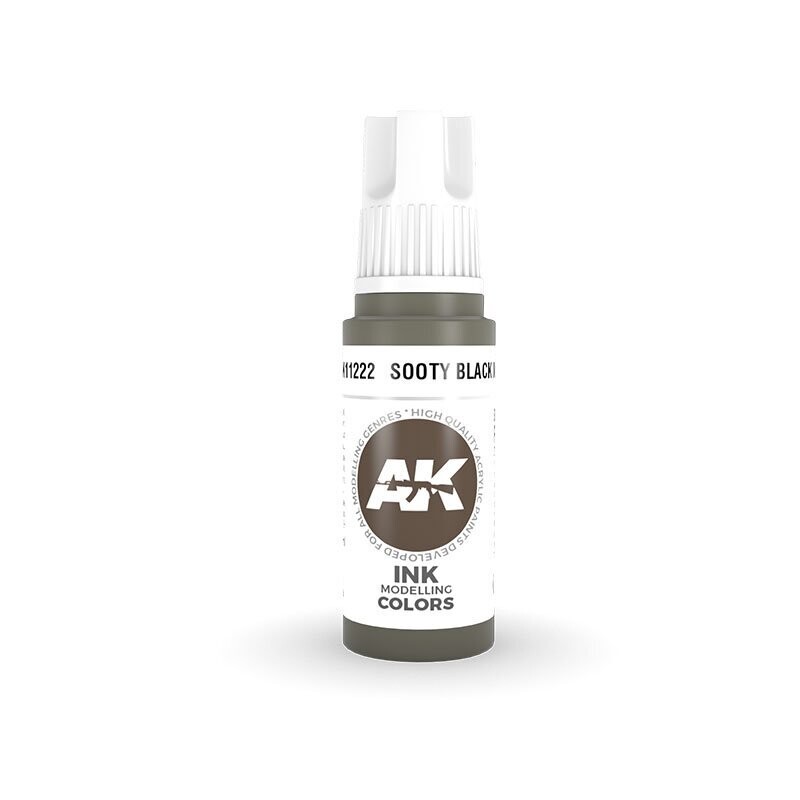 Sooty Black INK - (3rd-Generation)-(17mL) - AK Interactive