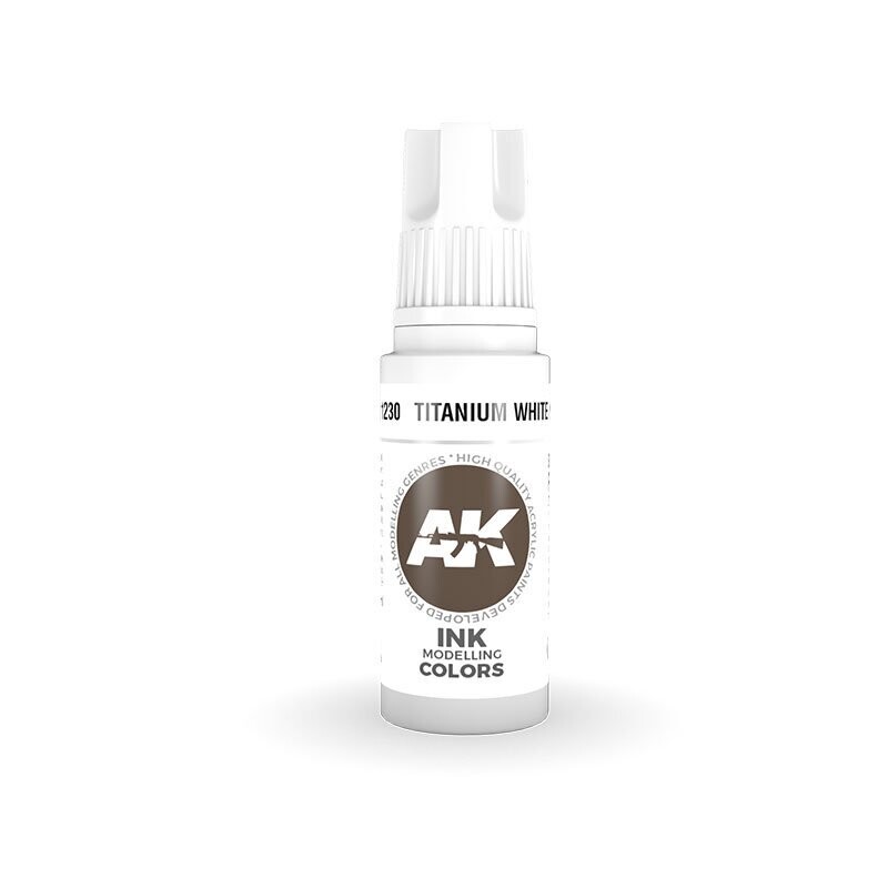 Titanium White INK - (3rd-Generation)-(17mL) - AK Interactive