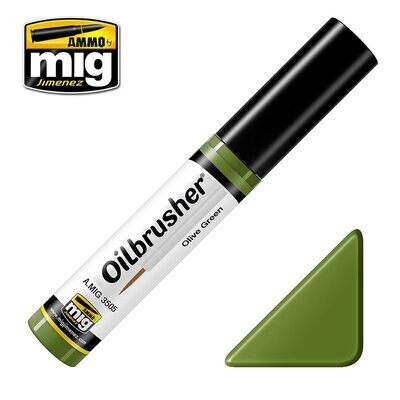 A.MIG-3505 Oilbrusher Olive Green (10mL) - Oilbrusher