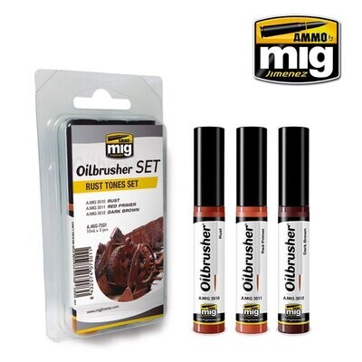 A.MIG-7501 Rust Tones Set (3x10mL) - Oilbrusher