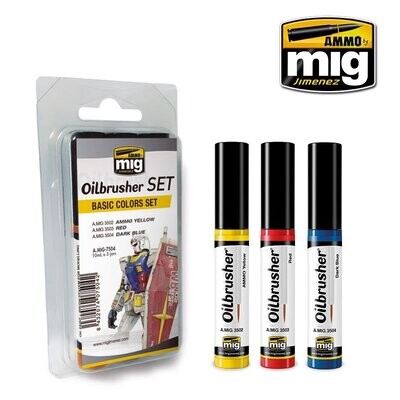 A.MIG-7504 Basic Colors Set (3x10mL) - Oilbrusher