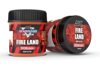 Fire Land 100 ml  AK Interactive - Texturpaste