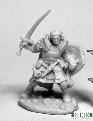 Rheagar, Male Fighter Human - Bones - Reaper Miniatures