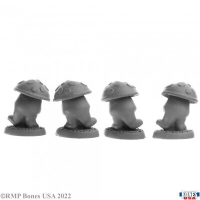 Shroomies (4) Mushroom Pack - Bones USA - Reaper Miniatures