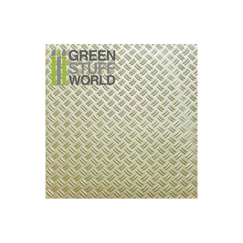 ABS Plasticard - Thread DOUBLE DIAMOND Textured Sheet - A4 - Greenstuff World