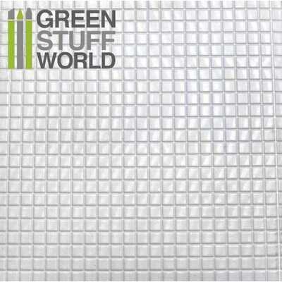 ABS Plasticard - MEDIUM SQUARES Textured Sheet - A4 - Greenstuff World