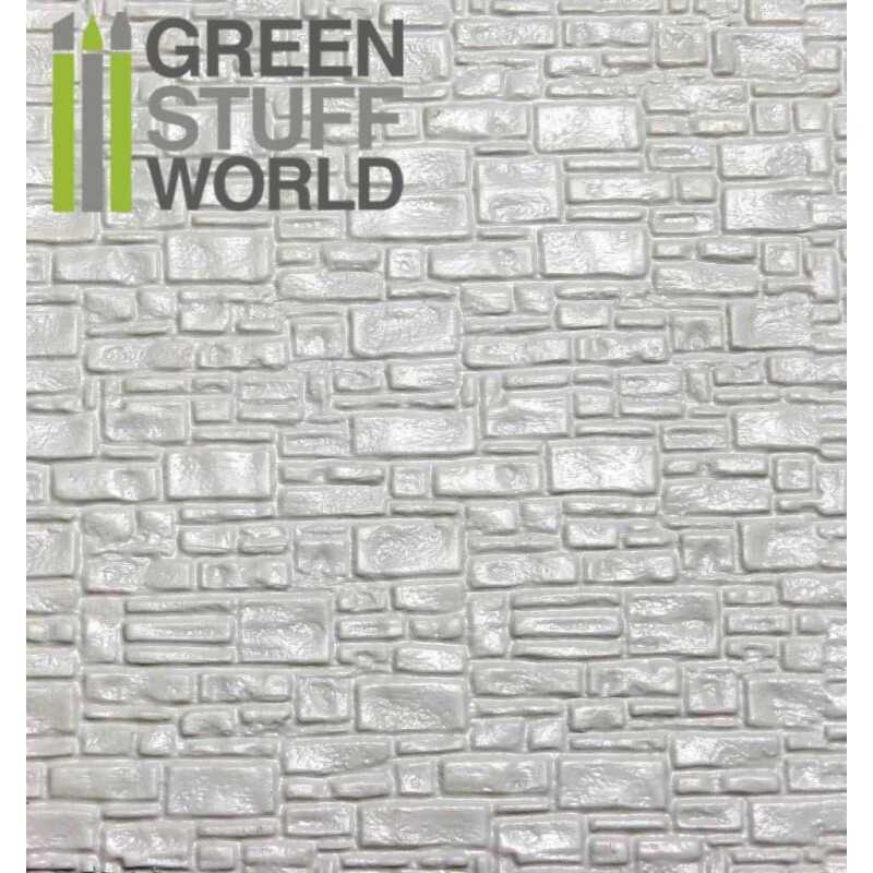 ABS Plasticard - SMOOTH ROCK WALL Textured Sheet - A4 - Greenstuff World