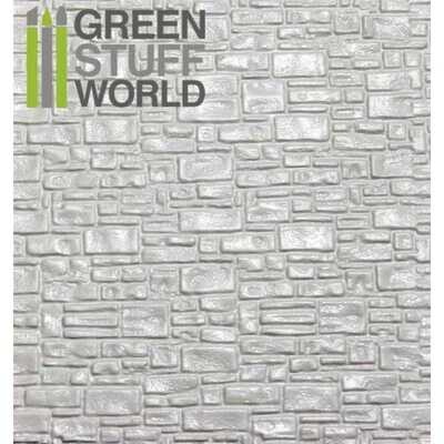 ABS Plasticard - SMOOTH ROCK WALL Textured Sheet - A4 - Greenstuff World
