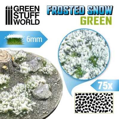 Unkrautbuschel - GEFRORENER SCHNEE Frosted Snow Green - 6mm - GRÜN - Greenstuff World