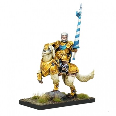 Halfing Muster Captain on Aralez - Kings of War - Mantic Games