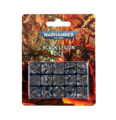 Würfelset der Black Legion Dice - Warhammer 40.000 - Games Workshop
