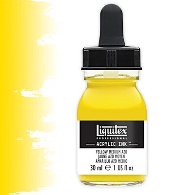 Liquitex Professional Acrylic Ink 30ml Flasche Mittelgelb Azo (412) Yellow Medium Azo