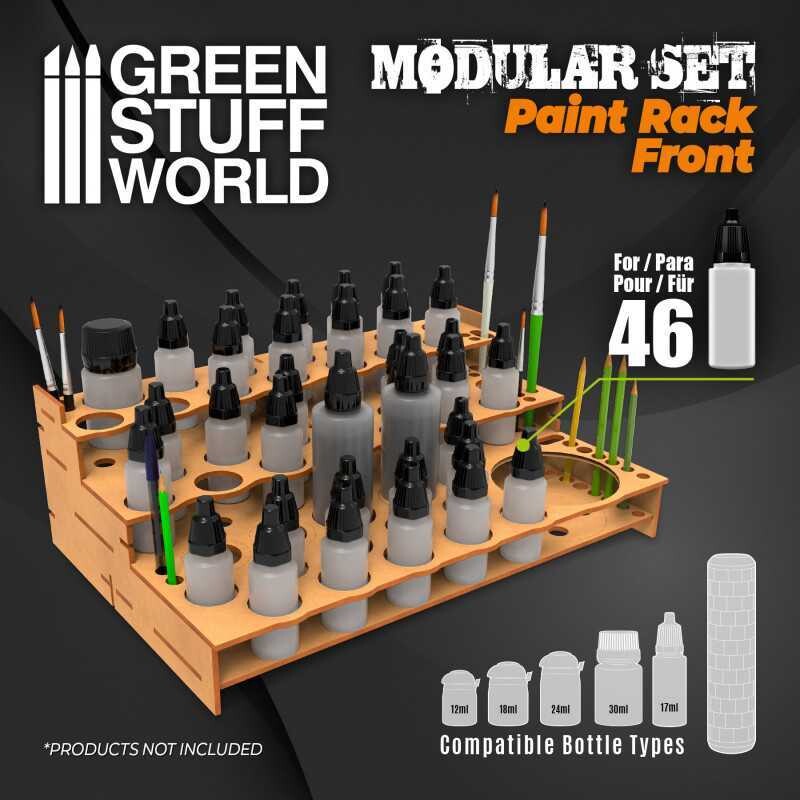 Modular Paint Rack - FRONT - Farbregal Ständer - Greenstuff World