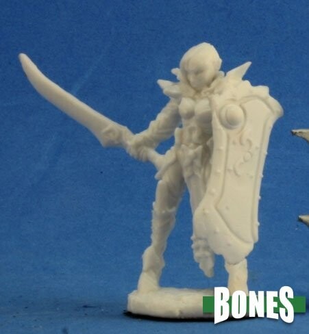 Cassiatta, Female Anti-Paladin Human Fighter - Bones - Reaper Miniatures
