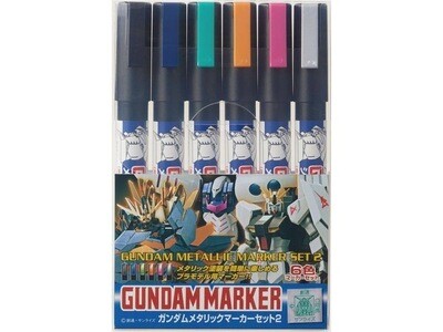 Gundam Metallic Marker Set 2 - Bandai - Gunpla