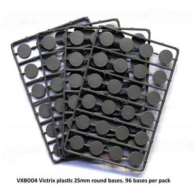 25mm round plastic bases - Victrix