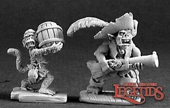 Goblin Pirate and Powder Monkey - Dark Heaven Legends - Reaper Miniatures