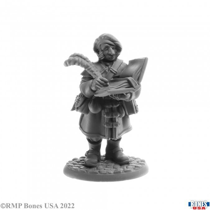 Money Lender - Reaper Bones USA Miniatures Money Lender - Reaper Bones USA Miniatures