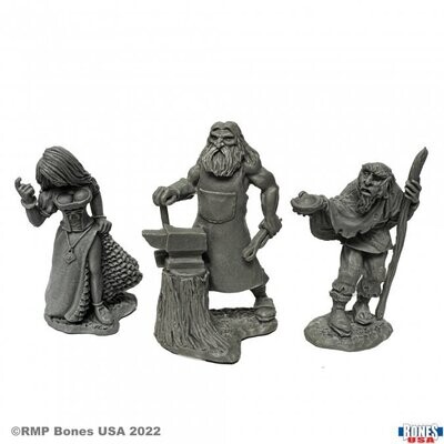 Townsfolk (Strumpet, Blacksmith, Beggar) - Reaper Bones