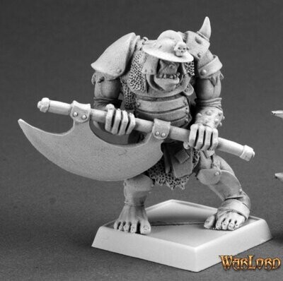 Gologh the Vicious, Black Orc Captain Orc Fighter - Reaper Miniatures