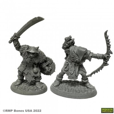 Orc of the Ragged Wound Warriors (2) - Reaper Bones USA Miniatures