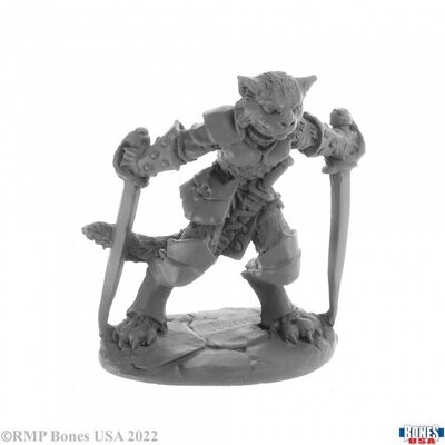 Catfolk Rogue, Shadoweyes - Bones USA - Reaper Miniatures