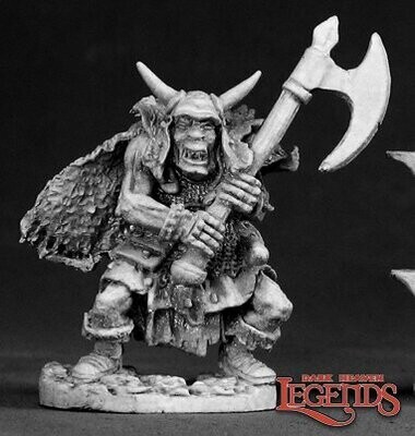Ferach Orc Warlord Orc Barbarian - Dark Heaven Legends - Reaper Miniatures