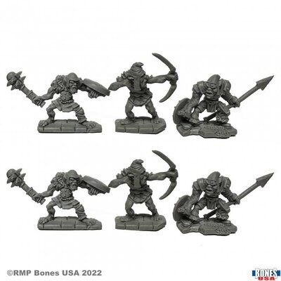 Goblins (6) - Bones USA - Dungeon Dweller - Reaper Miniatures